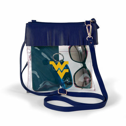 CLEAR GAMEDAY CROSSBODY WITH FRINGE
