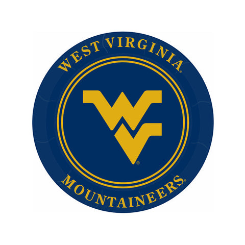 WEST VIRGINIA MOUNTAINEERS 9” PLATES - NAVY