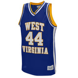 JERRY WEST #44 ROYAL TACKLE TWILL BASKETBALL JERSEY