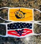WVU Stars and Stripes Face Mask
