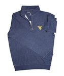 HORN LEGEND 1/4 ZIP LONG SLEEVE WITH LEATHER PULL