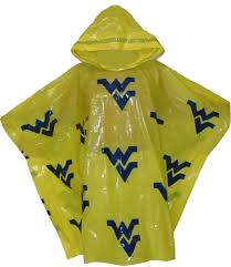 RAIN PONCHO GOLD WITH NAVY WV