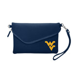 WVU Fold-Over Crossbody Purse