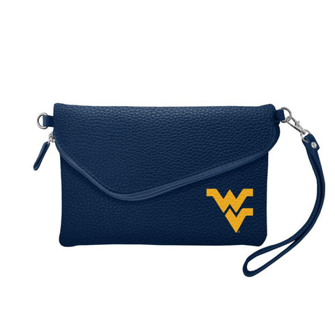 WVU Fold-Over Crossbody Purse
