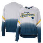 COLOSSEUM WOMEN’S CUE CARDS DIP-DYE RAGLAN PULLOVER SWEATSHIRT - GRAY