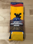 WVU GOLD SPORT PERFORMANCE SOCKS