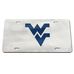 WV LICENSE PLATE CHROME AND BLUE